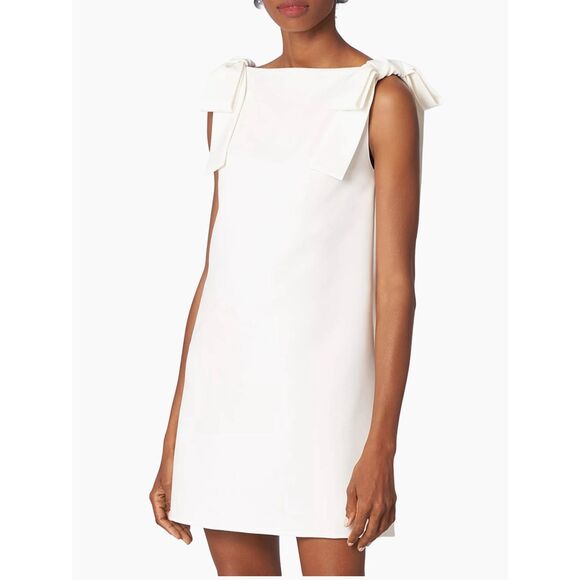 NWT Carolina Herrera Bow Strap Shift Dress Size 12 $1490 - Picture 2 of 12
